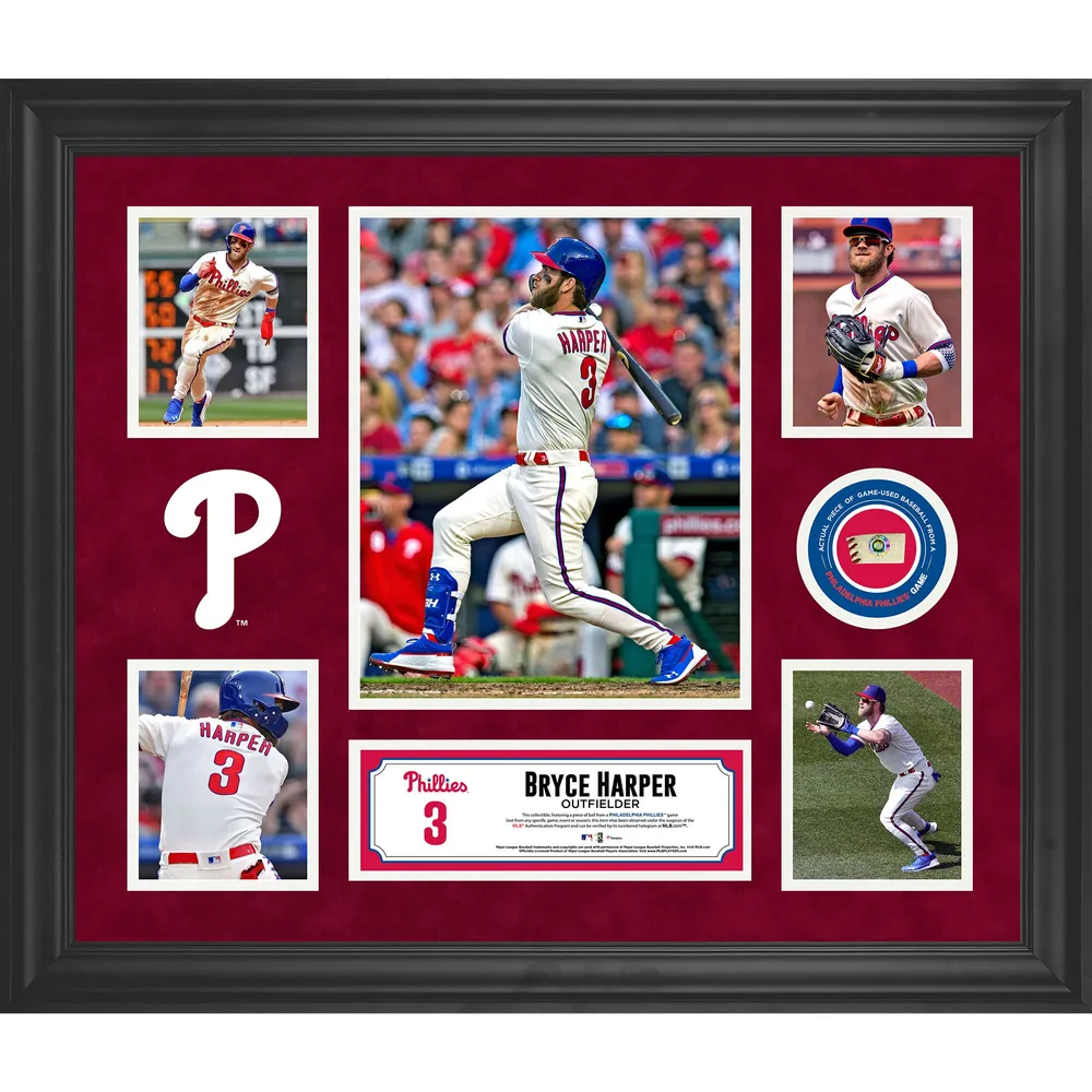 Lids Bryce Harper Philadelphia Phillies Fanatics Authentic Framed 5-Photo  Collage with Piece of Game-Used Ball