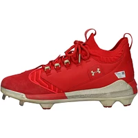 Bryce Harper Philadelphia Phillies Game-Used Red Under Armour Cleats vs. Washington Nationals on March 27, 2025 - 1-4, HR, 1 BB, 2 R