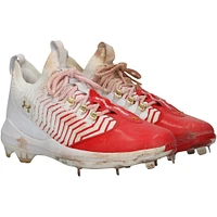 Bryce Harper Philadelphia Phillies Game-Used White/Red Under Armour Cleats vs. Washington Nationals on March 30, 2025