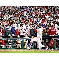 Bryce Harper Philadelphia Phillies Unsigned Hits a Home-Run Game 5 of the National League Championship Series Photograph