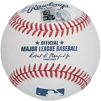 Bryce Harper, Trea Turner, J.T. Realmuto, Zack Wheeler, Alec Bohm, Bryson Stott & Aaron Nola Philadelphia Phillies Autographed Baseball with "Brotherly Love" Inscription