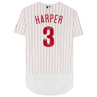 Bryce Harper White Philadelphia Phillies Autographed Nike Authentic Jersey with "21 NL MVP" Inscription