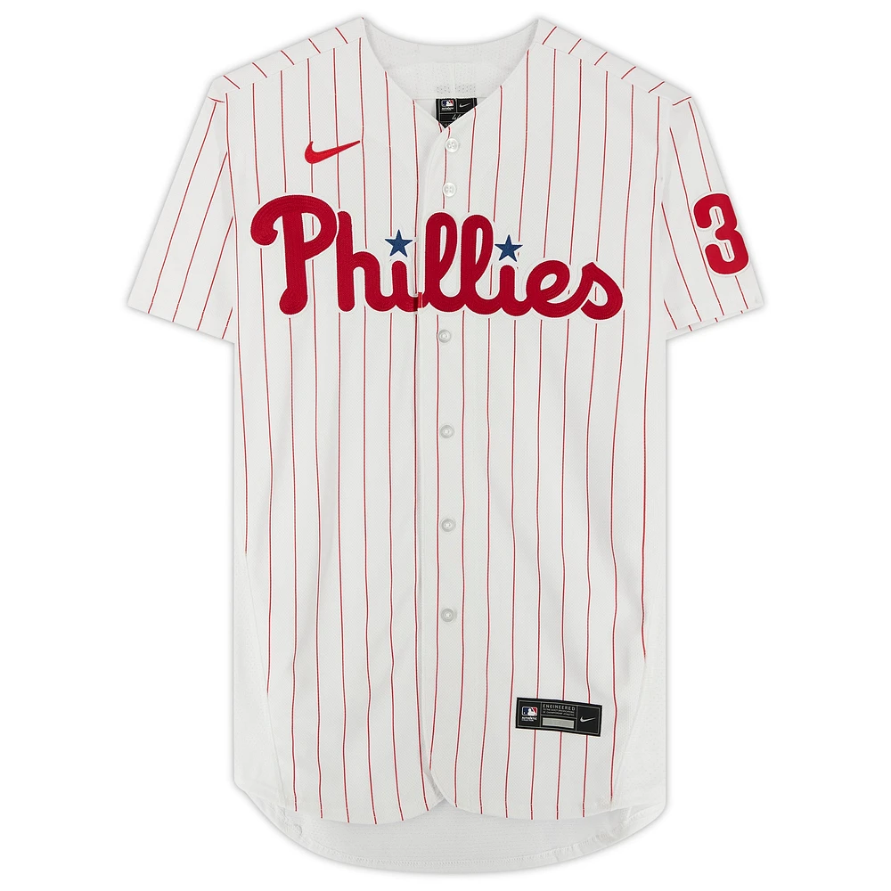 Bryce Harper White Philadelphia Phillies Autographed Nike Authentic Jersey with "21 NL MVP" Inscription