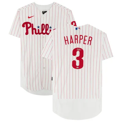 BRYCE HARPER Autographed Philadelphia Phillies Nike Cream Jersey