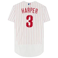Bryce Harper White Philadelphia Phillies Autographed Nike Authentic Jersey