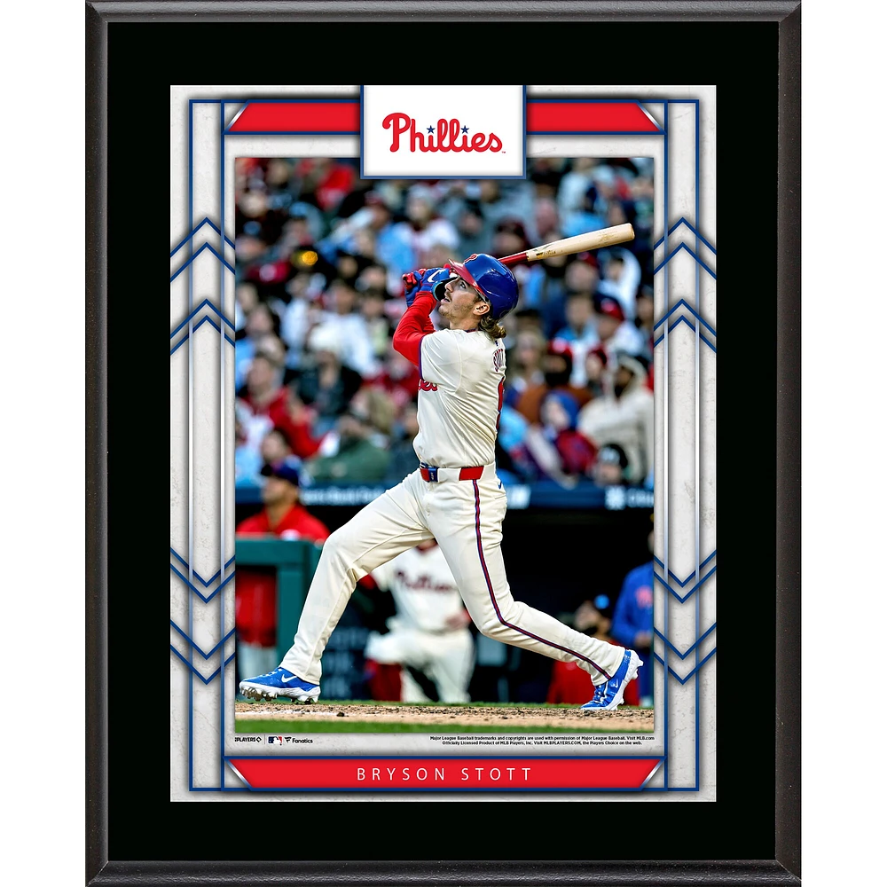 Bryson Stott Philadelphia Phillies 10.5" x 13" Sublimated Player Plaque