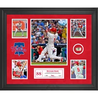 Bryson Stott Philadelphia Phillies Framed 5-Photo Collage with a Piece of Game-Used Ball