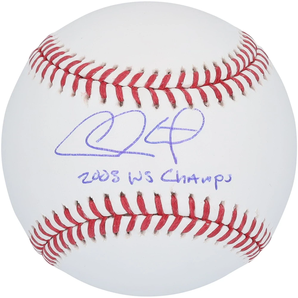 Chase Utley Philadelphia Phillies Autographed Baseball with "2008 WS Champs" Inscription
