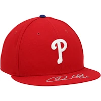 Chase Utley Philadelphia Phillies Autographed New Era Baseball Cap 
