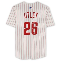 Chase Utley Philadelphia Phillies Autographed White Nike Limited Jersey with "2008 WS Champs" Inscription