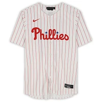 Maillot Nike blanc dédicacé Chase Utley des Phillies de Philadelphie, édition limitée, avec inscriptions « 6x All Star » et « 08 WS Champs »