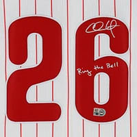 Chase Utley Philadelphia Phillies Autographed White Nike Limited Jersey with "Ring the Bell" Inscription