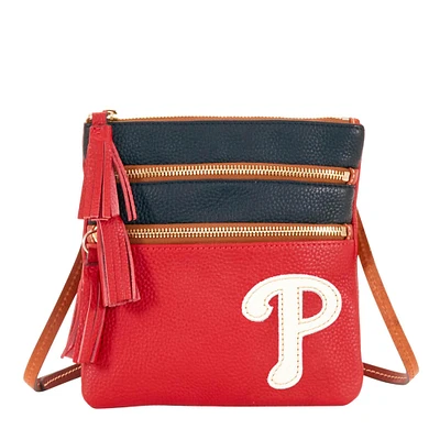 Dooney & Bourke Philadelphia Phillies Infield Sac à bandoulière à triple fermeture éclair