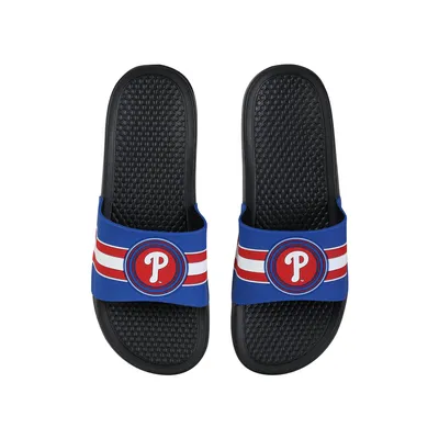 Philadelphia Phillies FOCO Stripe Raised Slide Sandals