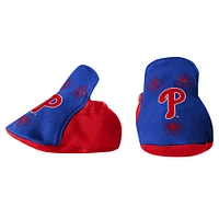 Ensemble body, bavoir et chaussons Fanatics Royal Philadelphia Phillies Happy Baseball pour filles, nouveau-nés nourrissons