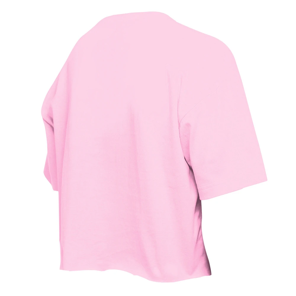 T-shirt d'équipe à paillettes Flip New Era rose clair pour filles des Philadelphia Phillies