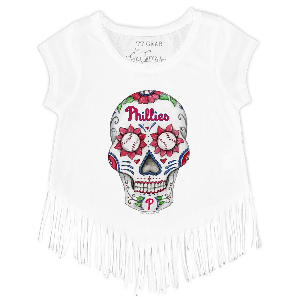 Infant Philadelphia Phillies Tiny Turnip White Stega T-Shirt