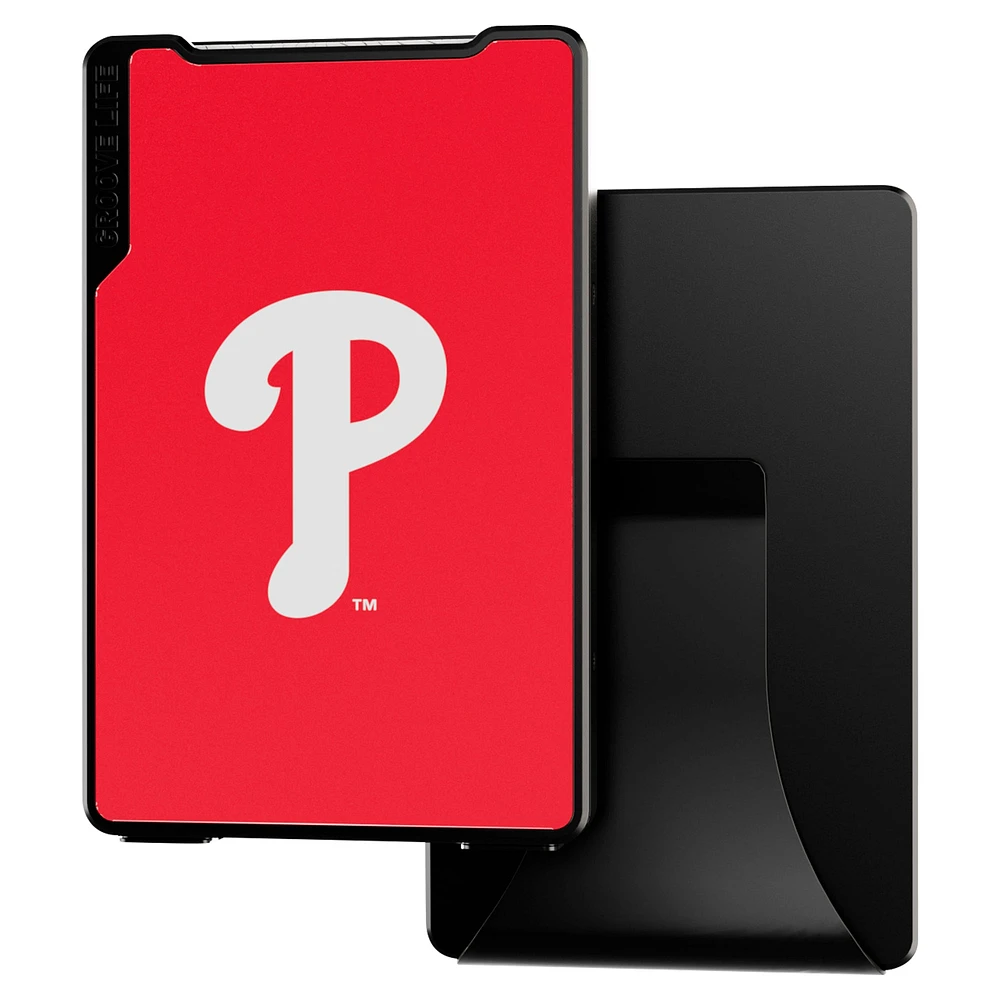 Portefeuille Groove Life noir aux couleurs de l'équipe des Philadelphia Phillies