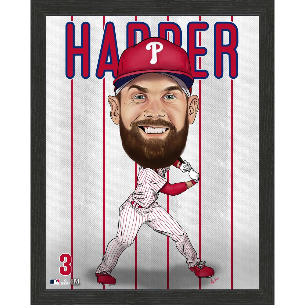 Highland Mint Bryce Harper Philadelphia Phillies 12" x 15" Dynamo - Framed Photo