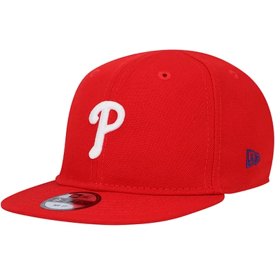 Casquette ajustable My First 9FIFTY des Phillies de Philadelphie New Era rouge pour bébé