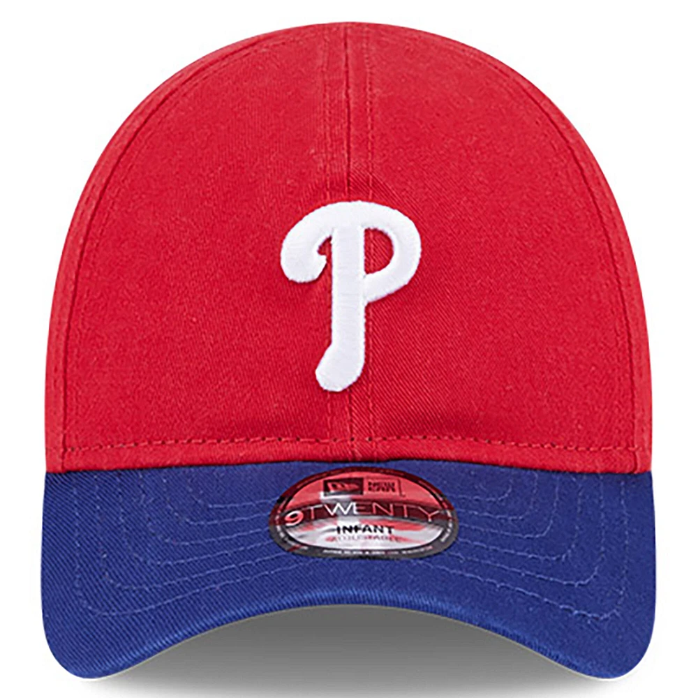 Casquette Flex New Era Philadelphia Phillies Team Color My First 9TWENTY rouge pour bébé
