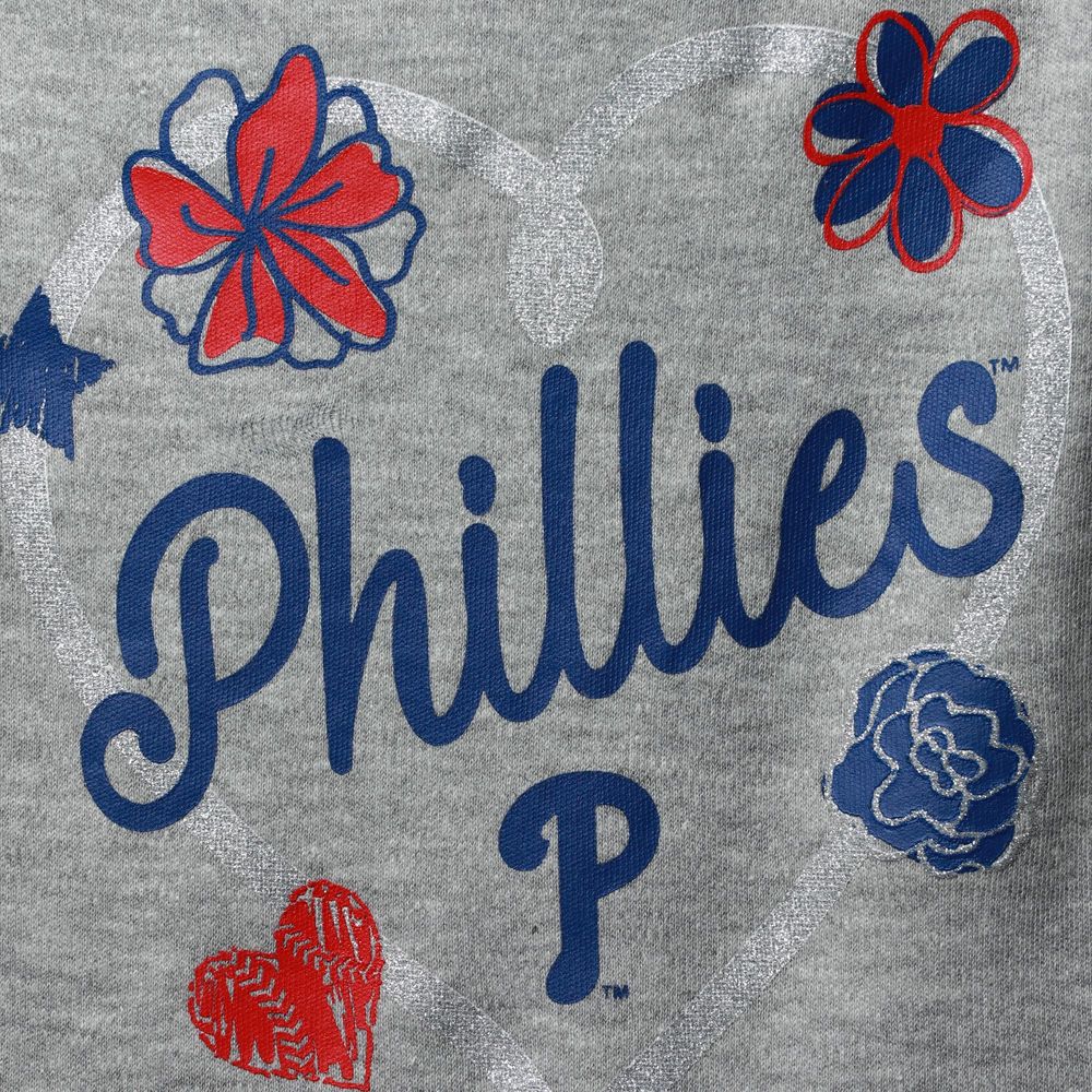 Infant Red/Royal/Gray Philadelphia Phillies Batter Up 3-Pack Bodysuit Set