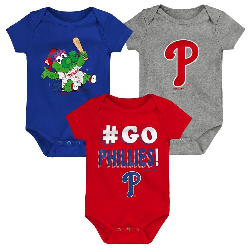 Outerstuff Infant Red/Royal/Gray Philadelphia Phillies Born To Win