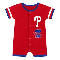 Infant  Red Philadelphia Phillies Double Hit Coverall 2-Piece Set