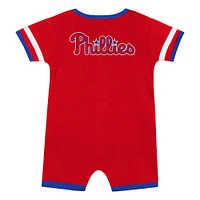 Infant  Red Philadelphia Phillies Double Hit Coverall 2-Piece Set