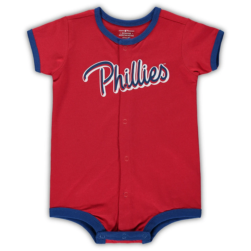 Barboteuse rouge Power Hitter des Phillies de Philadelphie pour bébé