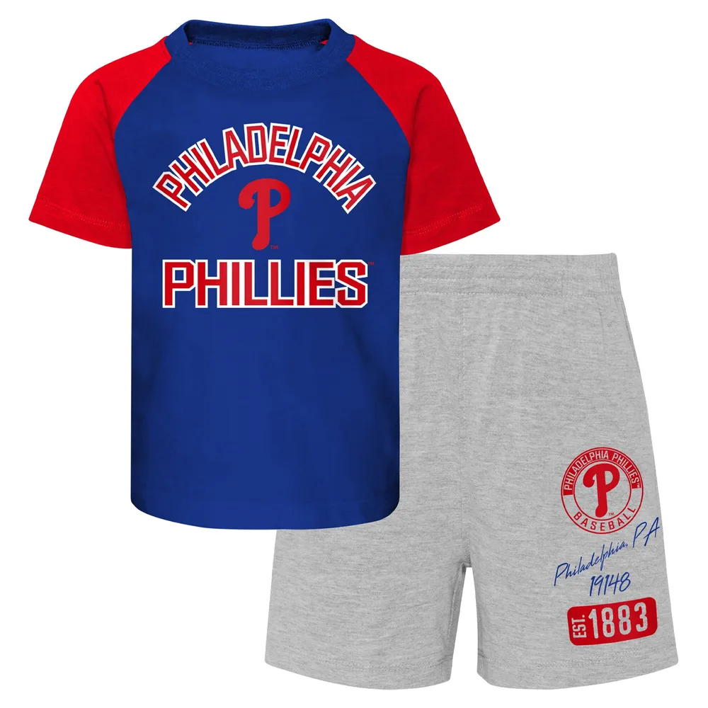 Lids Philadelphia Phillies Infant Ground Out Baller Raglan T-Shirt