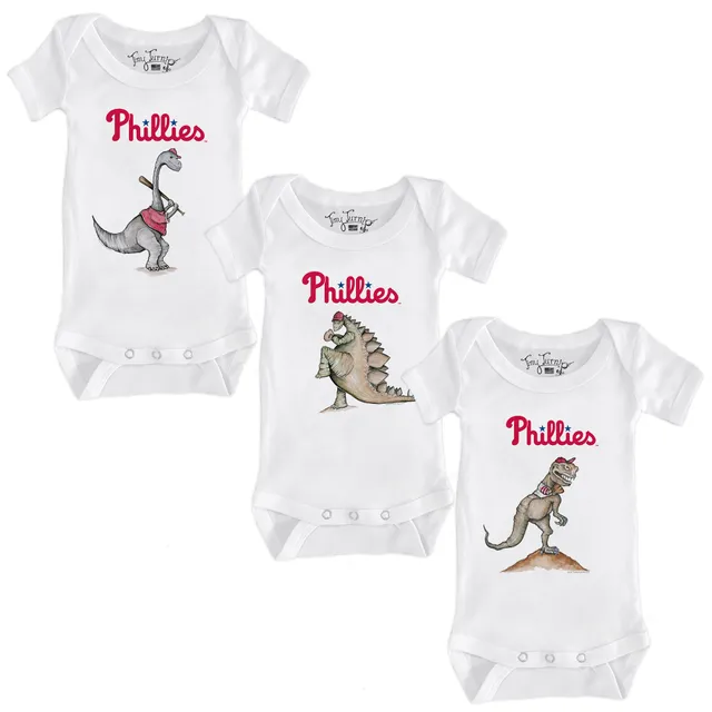 Lids Philadelphia Phillies Tiny Turnip Toddler Baseball Cross Bats T-Shirt  - Red