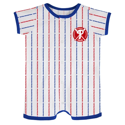 Infant White Philadelphia Phillies Ball Hitter Coverall