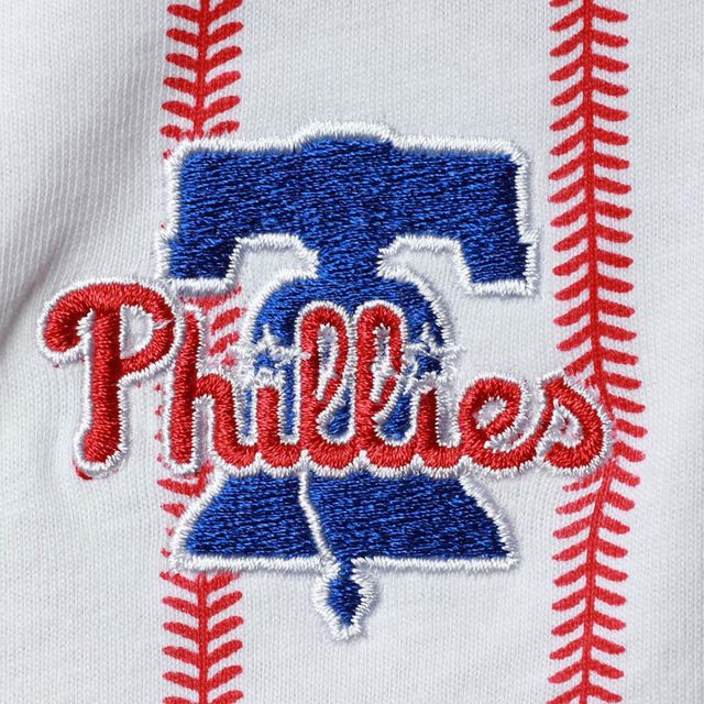 Combinaison blanche Power Hitter des Phillies de Philadelphie pour bébé