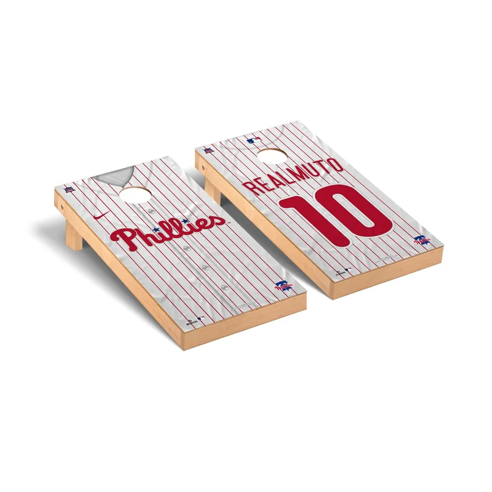 Lids J.T. Realmuto Philadelphia Phillies 2' x 4' Jersey Design Regulation  Cornhole Board Set