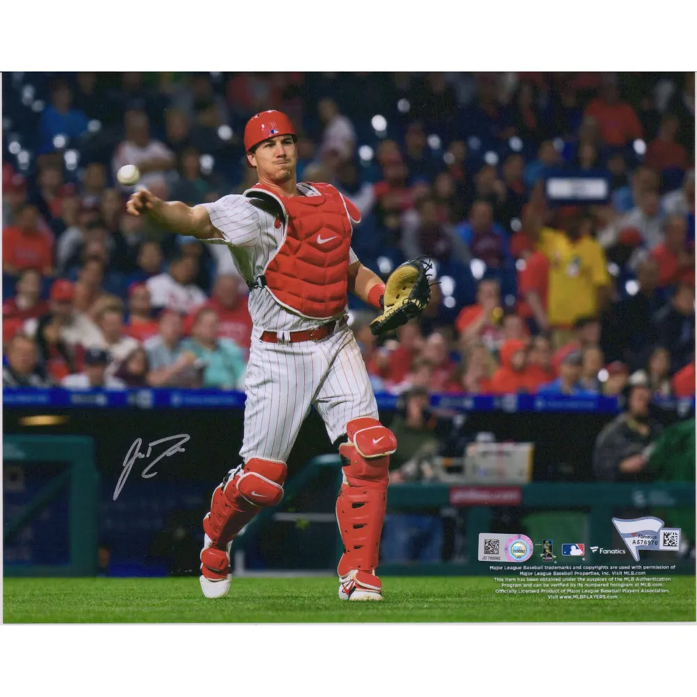 JT Realmuto Philadelphia Phillies Autographed 8 x 10 Hitting Photograph -  Autographed MLB Photos