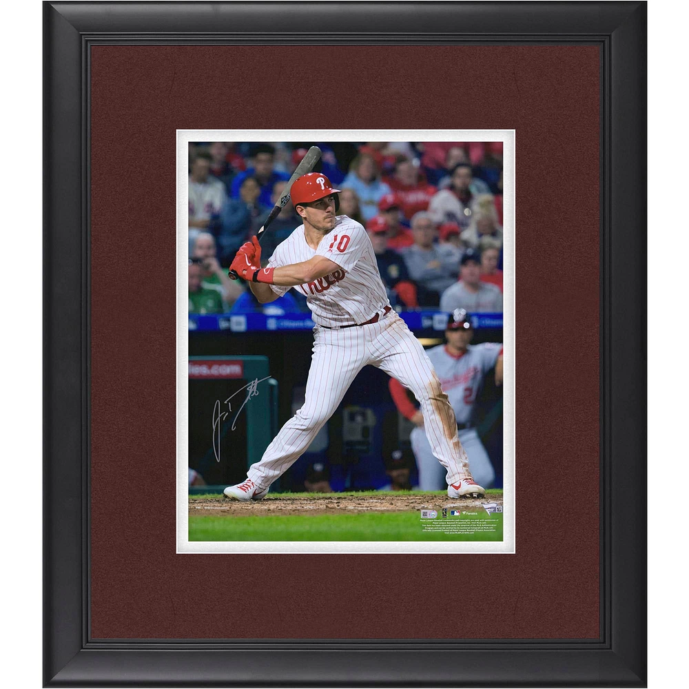J.T. Realmuto Philadelphia Phillies Autographed 8'' x 10'' Hitting Framed Photograph