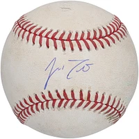 J.T. Realmuto Philadelphia Phillies Autographed Game-Used Baseball vs. Washington Nationals on April 6, 2024 - Single