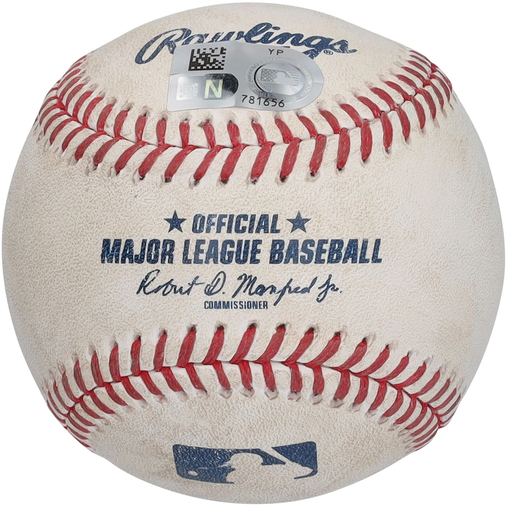 J.T. Realmuto Philadelphia Phillies Autographed Game-Used Baseball vs. Washington Nationals on April 6, 2024 - Single