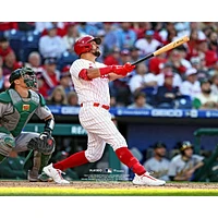 Kyle Schwarber Philadelphia Phillies Unsigned Follows Through Photograph