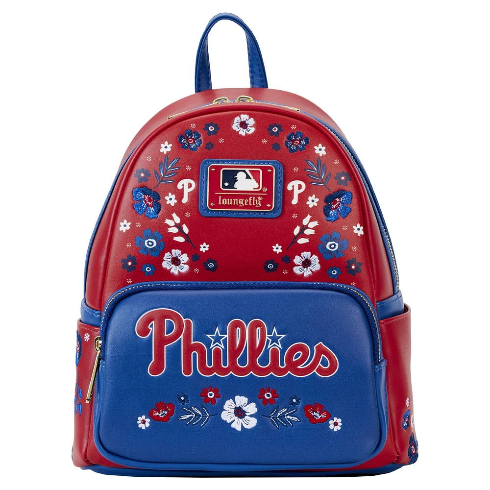 Loungefly Philadelphia Phillies Floral Mini Backpack