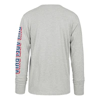 T-shirt à manches longues Franklin gris vieilli pour homme '47 Philadelphia Phillies Big & Tall