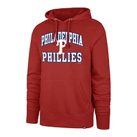 Sweat à capuche en molleton Velocity rouge '47 pour homme des Philadelphia Phillies, grande taille