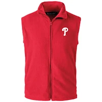 Gilet zippé Dunbrooke Red Philadelphia Phillies Houston pour homme