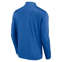 Men's Fanatics  Heather Royal Philadelphia Phillies Head-to-Head Quarter-Zip Pullover