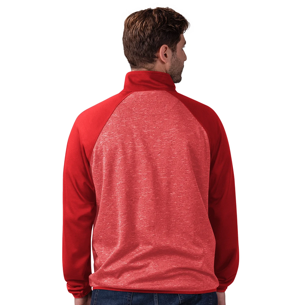 Men's G-III Sports by Carl Banks  Red Philadelphia Phillies Runners Raglan Full-Zip Track Jacket