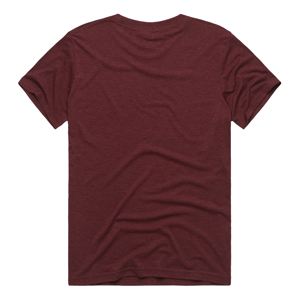 Men's Homage  Maroon Philadelphia Phillies Hyper Local Tri-Blend T-Shirt