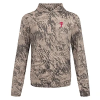 Men's Levelwear  Tan Philadelphia Phillies Insignia Lightweight Long Sleeve Hooded T-Shirt