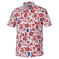 Men's Reyn Spooner  White Philadelphia Phillies Pua Performance Polo
