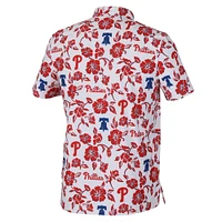 Men's Reyn Spooner  White Philadelphia Phillies Pua Performance Polo